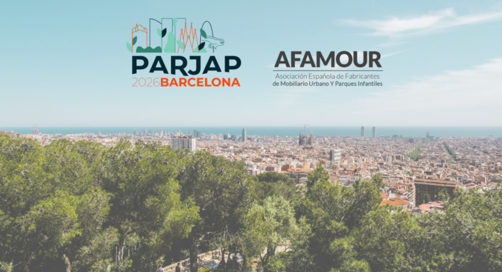 Imagen de Barcelona sede del Congreso PARJAP 2026 con participación de AFAMOUR en el ámbito del espacio público